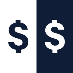 Dollar Sign Symbol Icon Vector Money Stock Vector.