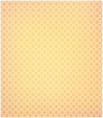 Seamless orange floral geometric pattern background with modern gradient, abstract tile design