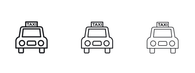 Taxi icon vector design template simple and clean