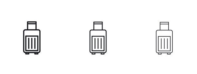 Suitcase icon vector design template simple and clean