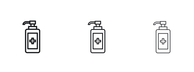 Sanitizer icon vector design template simple and clean