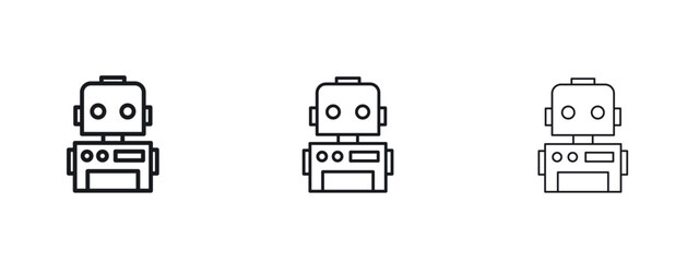 Robot icon vector design template simple and clean