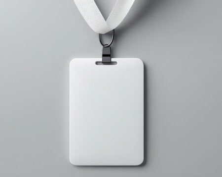 Customizable Event Pass with White Ribbon for Employees and Guests at Shows, Concerts, and Corporate Gatherings