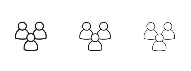 People group icon vector design template simple and clean
