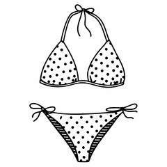 bikini swimsuit isolated on white