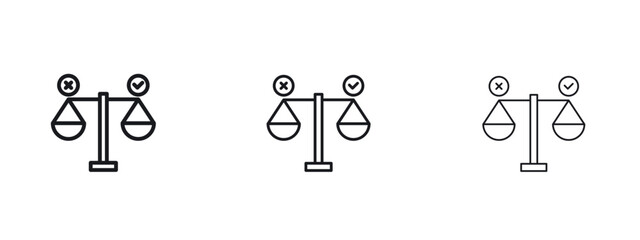 Ethics icon vector design template simple and clean