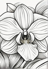 Fototapeta premium white orchid flower