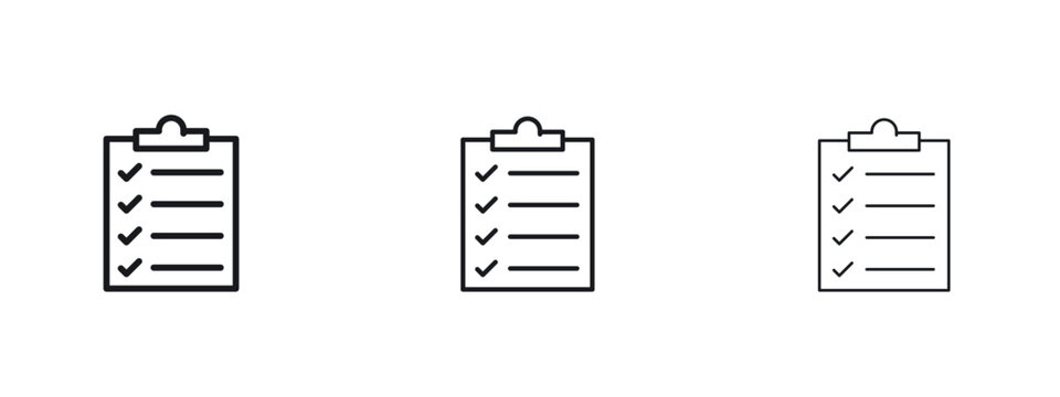 Clipboard check icon vector design template simple and clean
