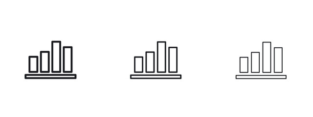 Chart icon vector design template simple and clean