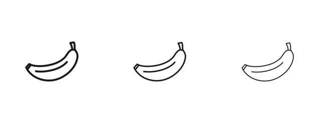 Banana icon vector design template simple and clean