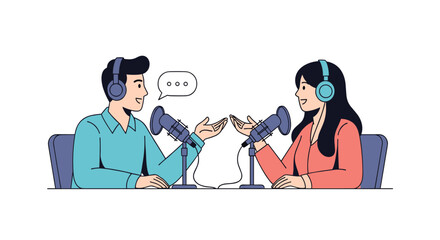 Engaging conversations and dynamic discussions from two podcasters sharing their thoughts and ideas