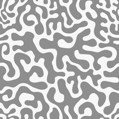 Abstract background seamless pattern with a waves on white background