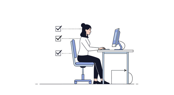 Achieving optimal posture at your desk for improved ergonomics and overall well being