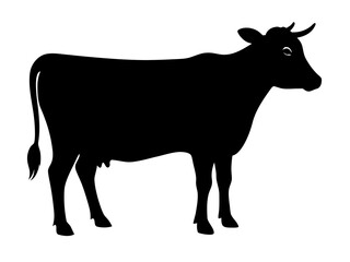 cow   icon,jersey cow  black silhouette vector,cow  icon vector 