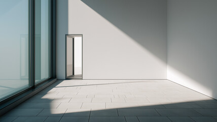 modern architecture and open space of platform ground