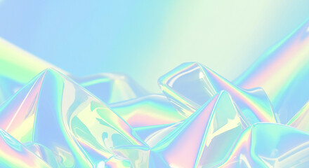 bstract Pastel Rainbow Crystal Texture Background