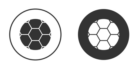 Obraz premium Football icon in black solid flat silhouette designs