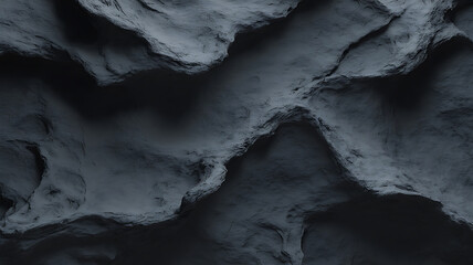 Naklejka premium Dark gray rock texture, rugged and layered. 