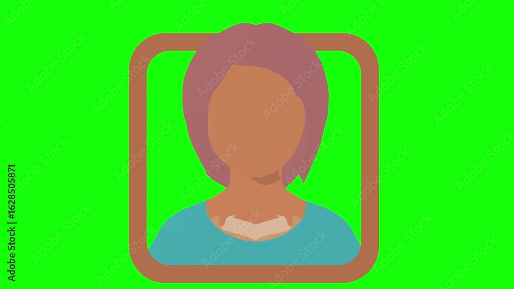 Poster faceless avatars and user icons morphing into one another. the concept of diversity , deib + chroma 