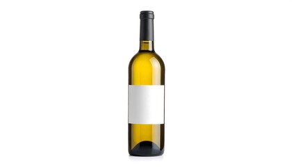 White wine bottle, blank label
