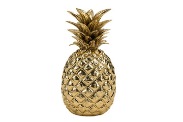 Golden pineapple decor, luxury, tropical