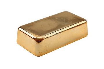 Shiny gold bar, wealth, luxury, finance concept.