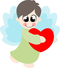 Angel, cute, simple, cut , laser, Cricut,paper, felt, fabric, decoration, school, party, kids , pattern, layers,