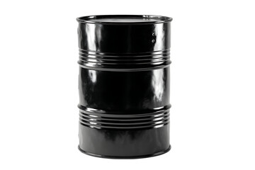 Black metal drum on black background