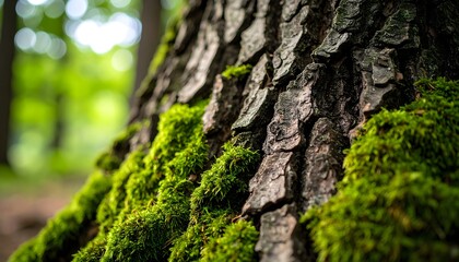 Tree trunk detail forest