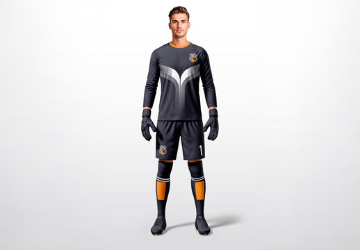 Soccer Goalkeeper Uniform Mockup