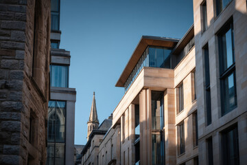 Naklejka premium old building with blue sky
