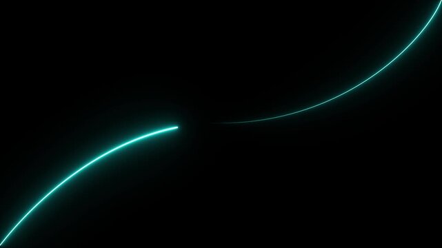 4K Abstract glowing neon lights blinking lines moving animation. neon lines waving copy space Seamless loop animation. Abstract equalizer background. Red neon curve line modern motion design. 