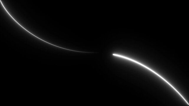 4K Abstract glowing neon lights blinking lines moving animation. neon lines waving copy space Seamless loop animation. Abstract equalizer background. Red neon curve line modern motion design. 