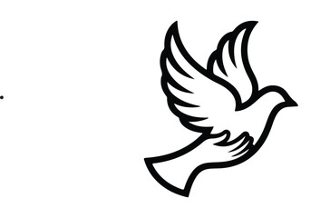 Fototapeta premium dove of peace vector