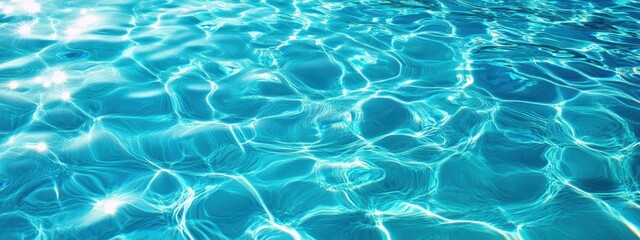 Obraz premium This seamless water pattern, viewed from above, creates a beautiful texture perfect for textiles and surface design, Beautiful texture of water. A close-up of a pool