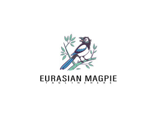 Hand-drawn Common Kestrel perched on a leafy branch with scattered hearts and floral shapes, rendered in cute cartoon style ideal for animal-themed designs and branding.

