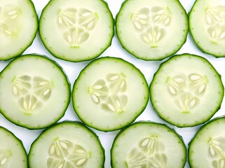 slices of cucumber