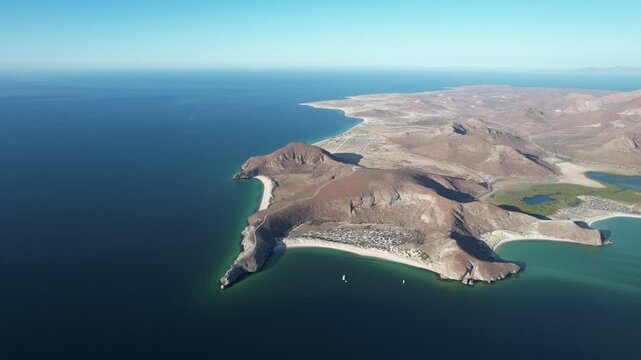 Drone Footage of Playa Balandra &ndash; The Iconic Beach of La Paz Baja California Sur, Mexico
