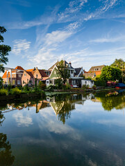 A lovely autumn day in Edam, a charming Dutch town renowned worldwide for its famous cheese, Edam, Netherlands