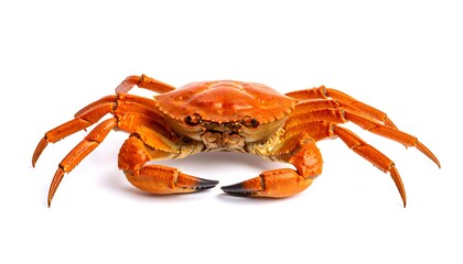 Orange crab on white background (1)