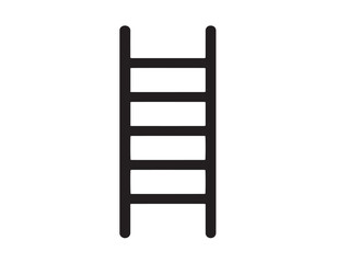Stylish line art of vertical blanket ladder icon