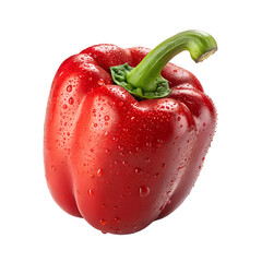 Red Bell Pepper Isolated on White Background – Studio Product Photo