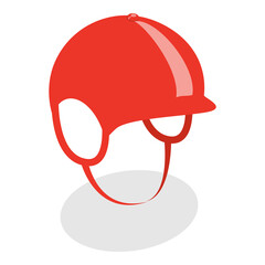 Naklejka premium 3D Isometric Flat Set of Equestrian Elements. Item 3