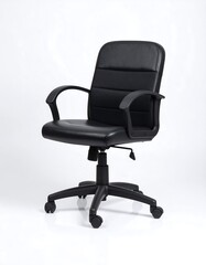 Simple black office chair