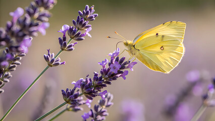 butterfly on lavender