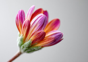 Pink and orange petals showcase intricate textures, celebrating nature's beauty in the daylight