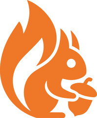 Rabbit logo icon vector art illustration