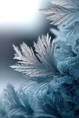 Intricate frost patterns embellish surfaces as winter's chill transforms the landscape into a sparkling wonderland