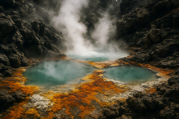 Fototapeta premium hot springs yellowstone national park