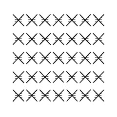 Abstract pattern design with cross shapes vector illustration for textile background and decorative element